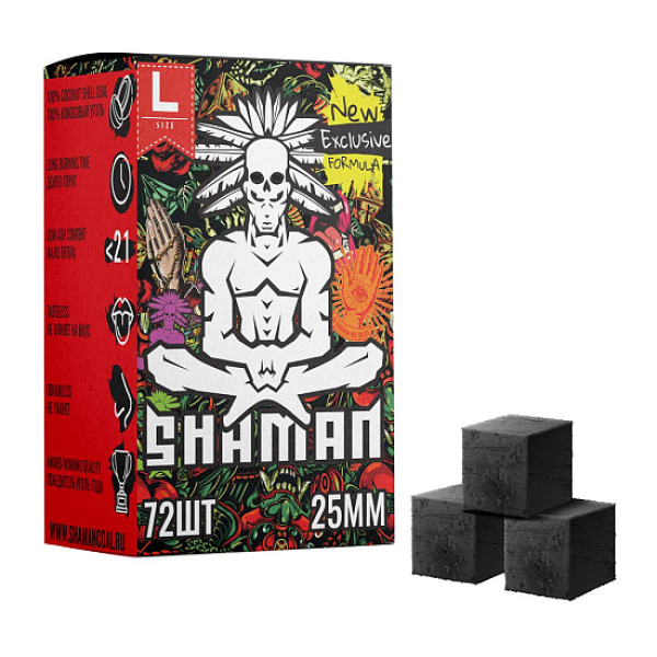 Кокосовый уголь Shaman 25мм в Краснодаре