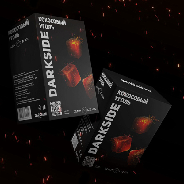 Уголь DARKSIDE CHARCOAL (BIG CUBE) 1KG 72 BRICKS в Краснодаре