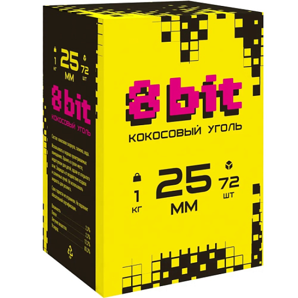 Кокосовый уголь Cocoloco 8bit 25мм в Краснодаре