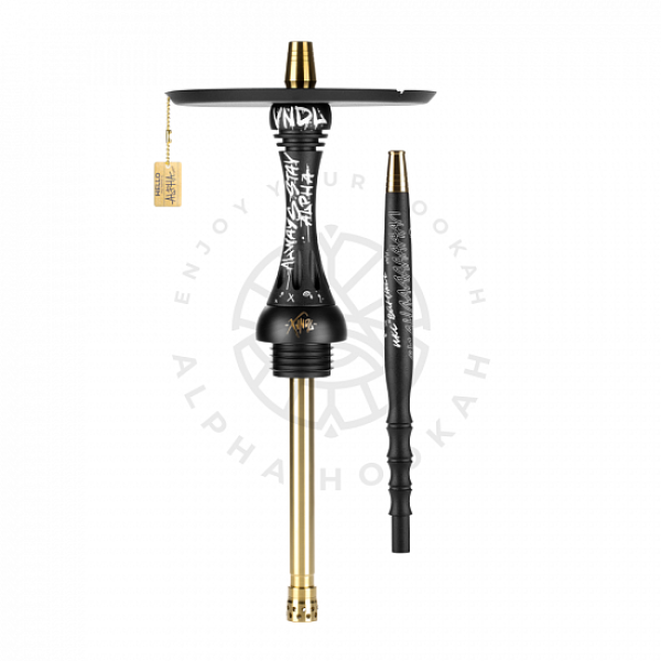 Кальян Alpha Hookah X VNDL Jet Black Чёрный (42 см) в Краснодаре