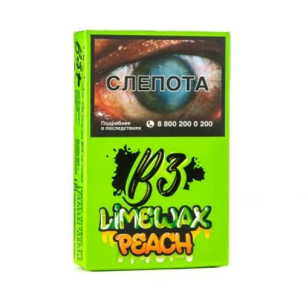 Табак B3 Limewax peach (Персик Лайм) 50 гр в Краснодаре