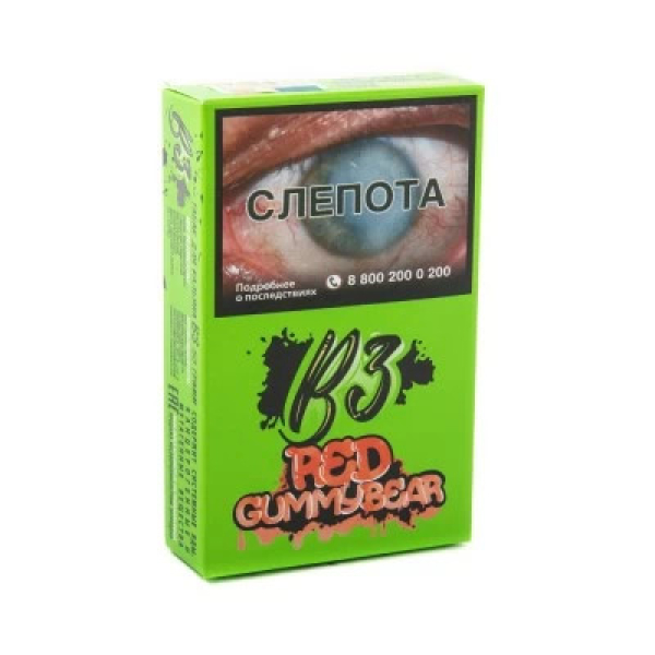 Табак B3 Red Gummy Bear (Красные Мишки Гамми) 50 гр в Краснодаре
