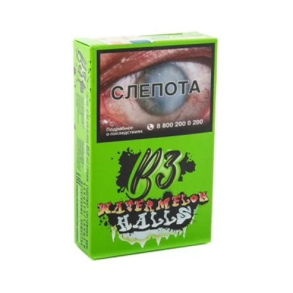 Табак B3 Watermelon Halls (Ледяной Арбуз и Дыня) 50 гр в Краснодаре