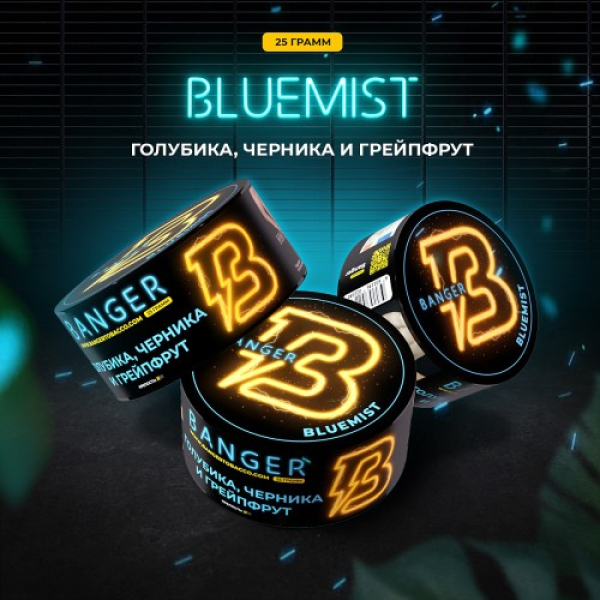 Табак Banger Bluemist (Голубика Черника и Грейпфрут) 25 гр в Краснодаре