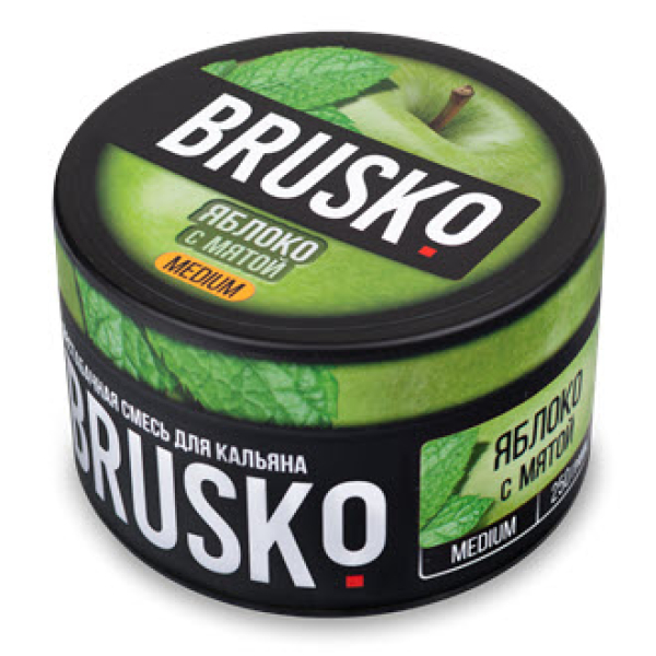 Смесь BRUSKO ЯБЛОКО С МЯТОЙ (MEDIUM) 250 гр в Краснодаре