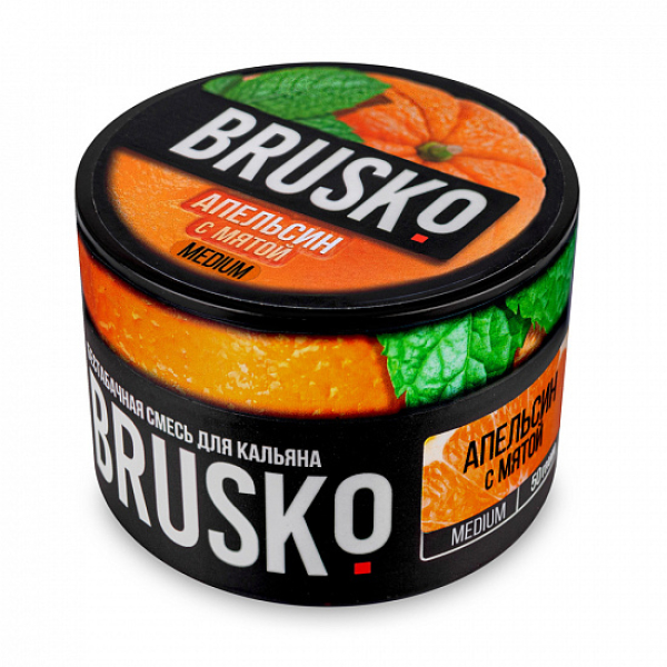 Смесь Brusko Medium Апельсин мята 50 грамм в Краснодаре