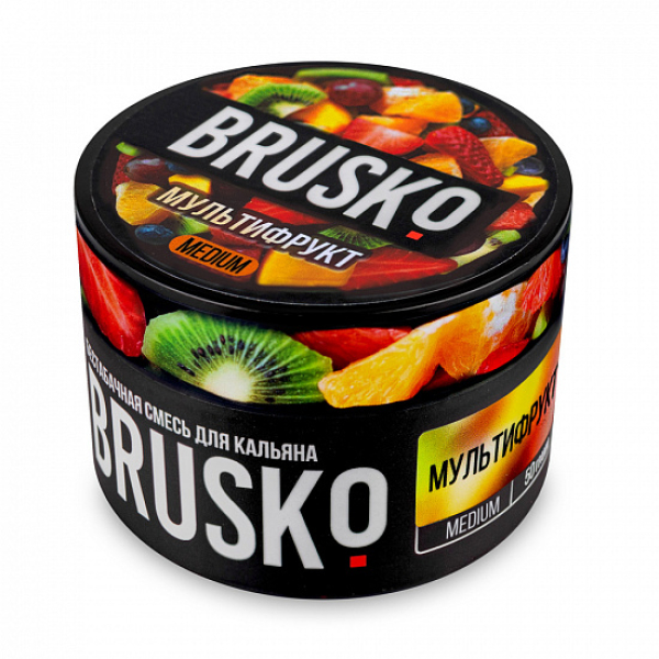 Смесь Brusko Medium Мультифрукт 50 грамм в Краснодаре