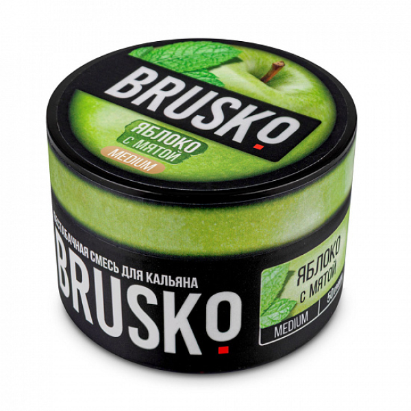 Смесь Brusko Medium Яблоко с мятой 50 грамм в Краснодаре
