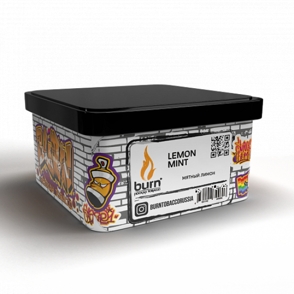 Табак BURN LEMON MINT 200 грамм в Краснодаре