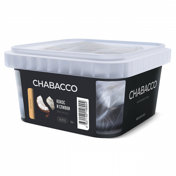 Смесь Chabacco Medium Creme De Coco (Кокос И Сливки) 200 гр в Краснодаре