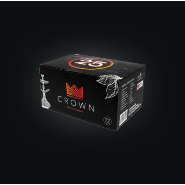 Уголь Crown 25 мм для кальяна (72 шт.) в Краснодаре