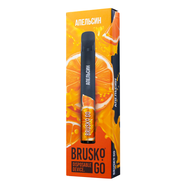 Одноразовая электронная сигарета Brusko Go Апельсин 800 затяжек в Краснодаре