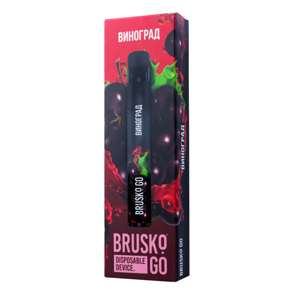 Одноразовая электронная сигарета Brusko Go Виноград 800 затяжек в Краснодаре