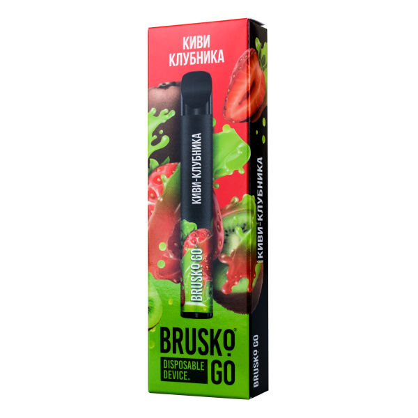 Одноразовая электронная сигарета Brusko Go Киви Клубника 800 затяжек в Краснодаре