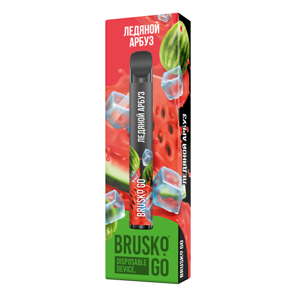 Одноразовая электронная сигарета Brusko Go Ледяной Арбуз 800 затяжек в Краснодаре