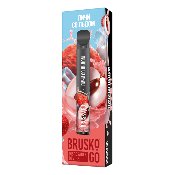 Одноразовая электронная сигарета Brusko Go Личи Со Льдом 800 затяжек в Краснодаре