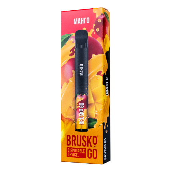 Одноразовая электронная сигарета Brusko Go Манго 800 затяжек в Краснодаре