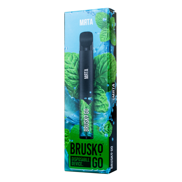 Одноразовая электронная сигарета Brusko Go Мята 800 затяжек в Краснодаре