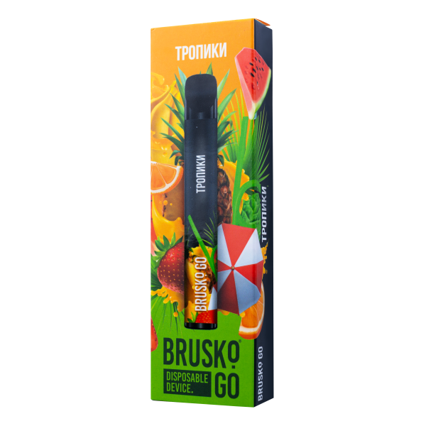 Одноразовая электронная сигарета Brusko Go Тропики 800 затяжек в Краснодаре