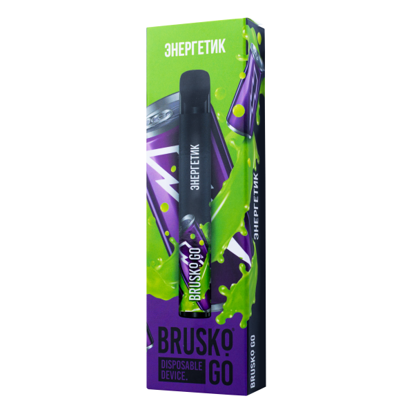 Одноразовая электронная сигарета Brusko Go Энергетик 800 затяжек в Краснодаре