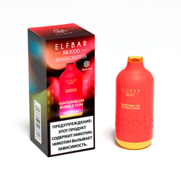 Elfbar BB3000 Арбузная жвачка, 3000 тяг в Краснодаре