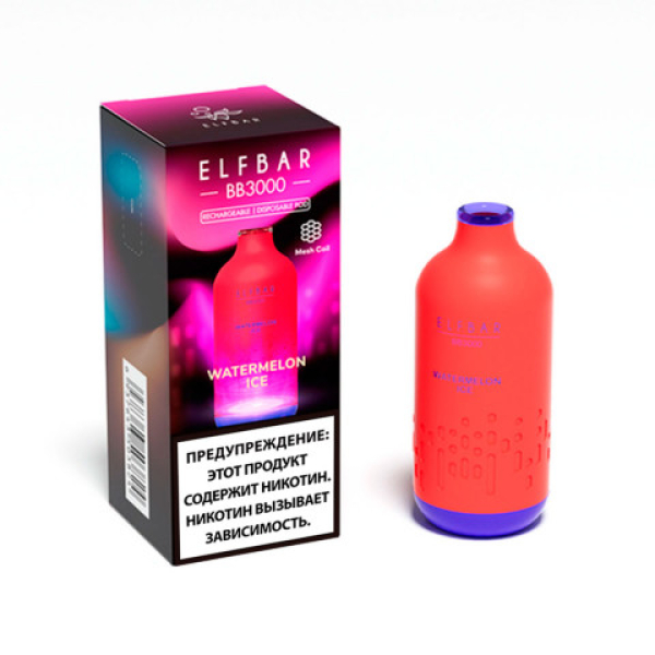 Elfbar BB3000 Арбузный лед, 3000 тяг в Краснодаре
