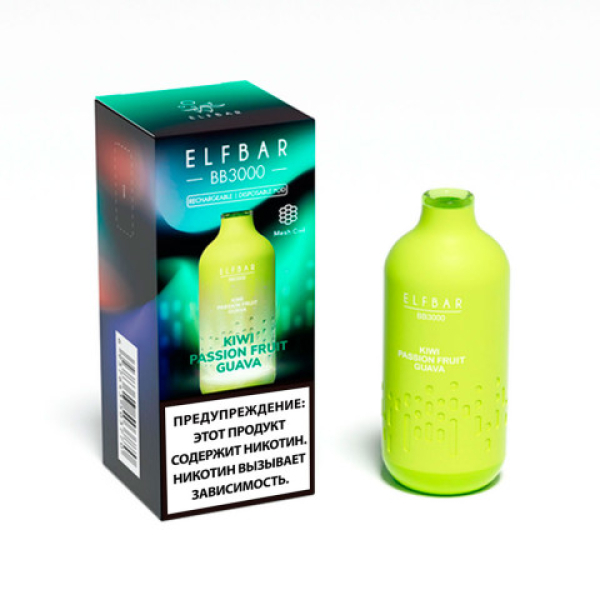 Elfbar BB3000 Киви маракуйя гуава, 3000 тяг в Краснодаре