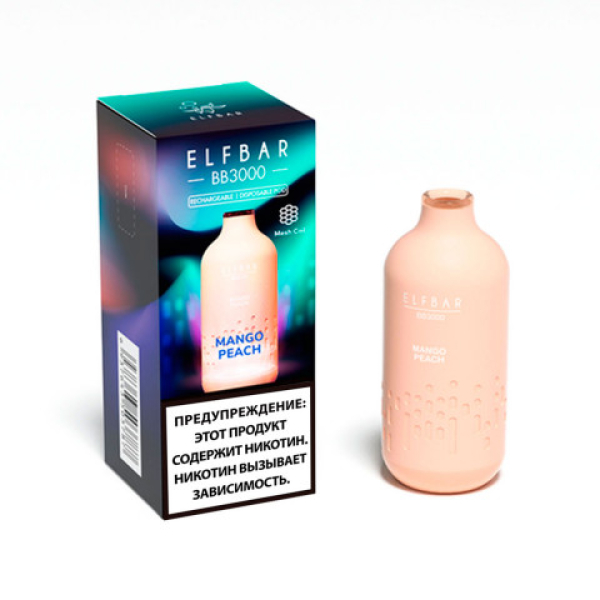 Elfbar BB3000 Манго персик, 3000 тяг в Краснодаре