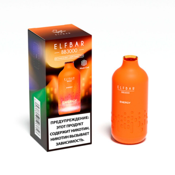 Elfbar BB3000 Энергетик, 3000 тяг в Краснодаре