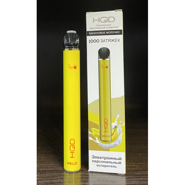 HQD melo banana milk (банановое молочко) 1000 затяжек в Краснодаре