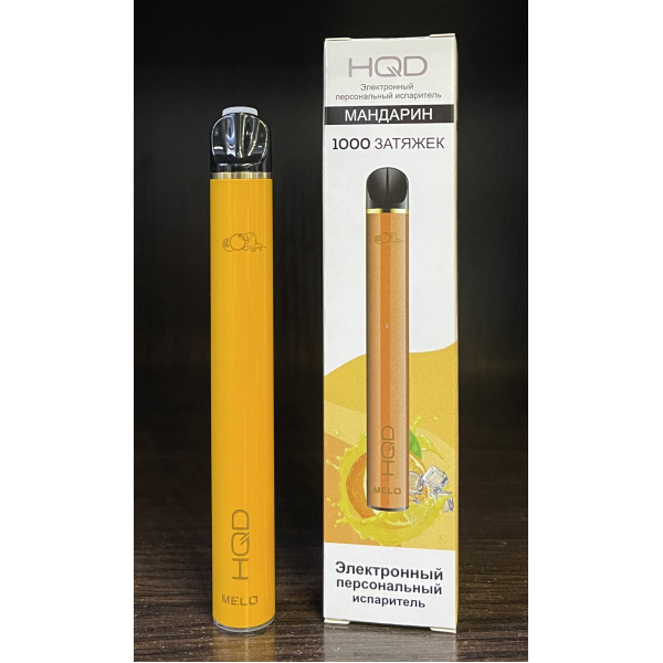 HQD melo tangerine (мандарин) 1000 затяжек в Краснодаре