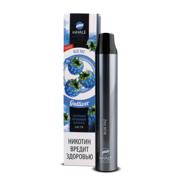 inHale Guliver Hard Blue Razz (Ежевика) 1500 затяжек в Краснодаре