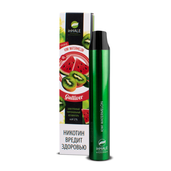 inHale Guliver Hard Kiwi Watermelon (Киви Арбуз) 1500 затяжек в Краснодаре