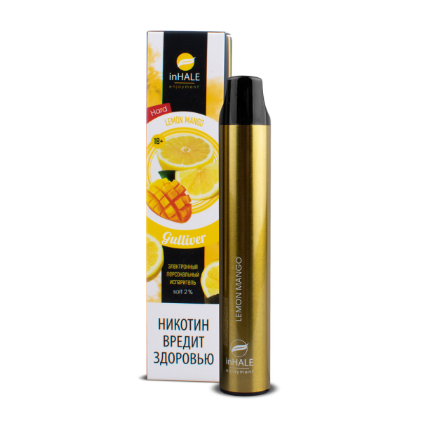 inHale Guliver Hard Lemon Mango (Лимон Манго) 1500 затяжек в Краснодаре