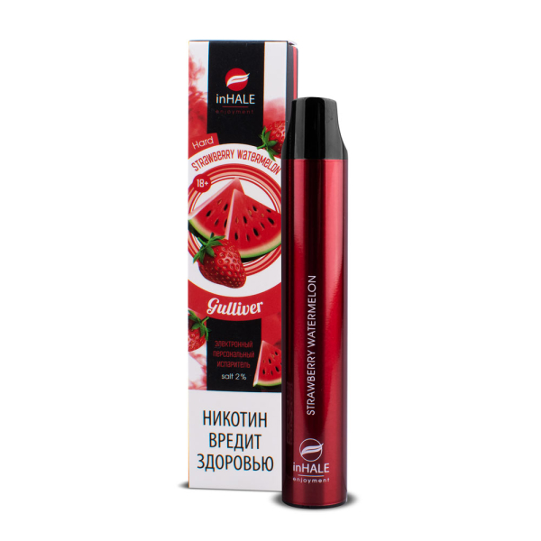 inHale Guliver Hard Strawberry Watermelon (Клубника Арбуз) 1500 затяжек в Краснодаре