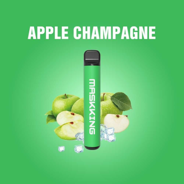 Одноразовая электронная сигарета Maskking High Pro Apple Champagne (Яблочное Шампанское) 1000 затяжек в Краснодаре