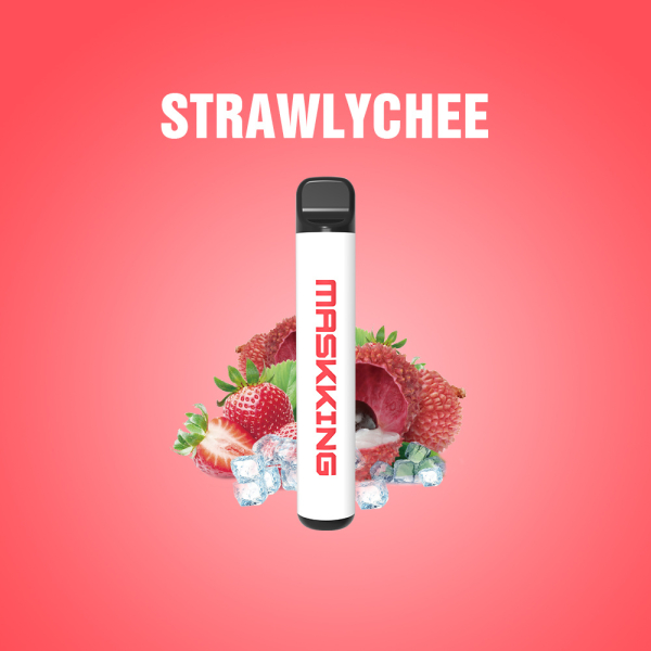 Одноразовая электронная сигарета Maskking High Pro Strawlychee (Клубника Личи) 1000 затяжек в Краснодаре