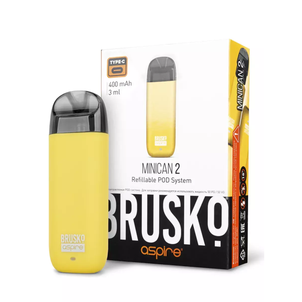 Brusko MINICAN 2 (400 мАч, Желтый) в Краснодаре