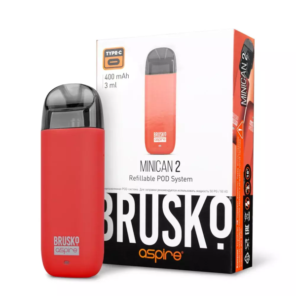 Brusko MINICAN 2 (400 мАч, Красный) в Краснодаре