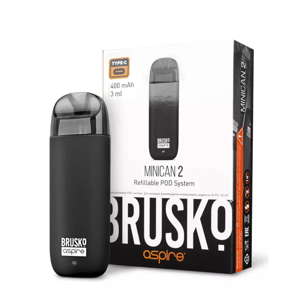 Brusko MINICAN 2 (400 мАч, Черный) в Краснодаре