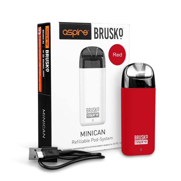 Brusko MINICAN plus (850 мАч, Красный) в Краснодаре