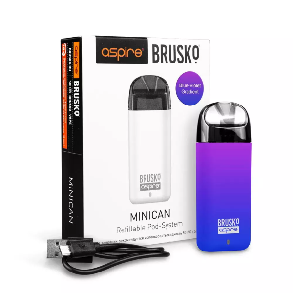 Brusko MINICAN (350 мАч, Синий,фиолетовый) в Краснодаре