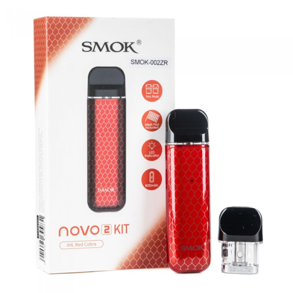 POD-система SMOK Novo 2 Pod 800 mAh Red Carbon в Краснодаре