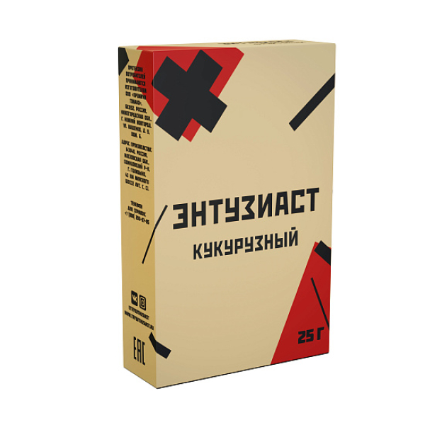 Табак ЭНТУЗИАСТ КУКУРУЗНЫЙ 25 гр в Краснодаре