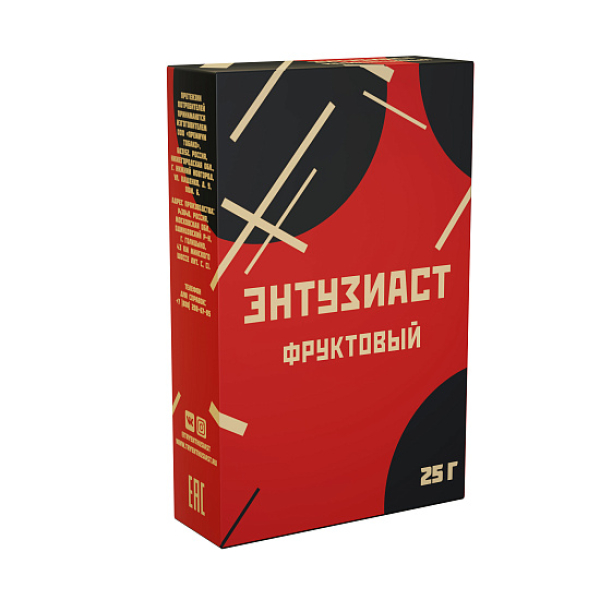 Табак ЭНТУЗИАСТ ФРУКТОВЫЙ 25 гр в Краснодаре