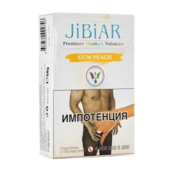 Табак Jibiar Gum Peach (Персиковая жвачка) 50 гр в Краснодаре