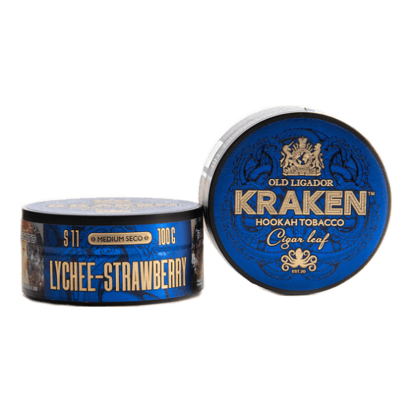 Табак Kraken Medium Seco Lychee strawberry (Личи и клубника) 100 гр в Краснодаре