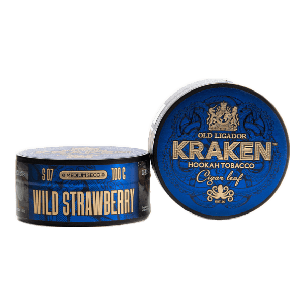 Табак Kraken Medium Seco wild strawberry (Земляника) 100 гр в Краснодаре