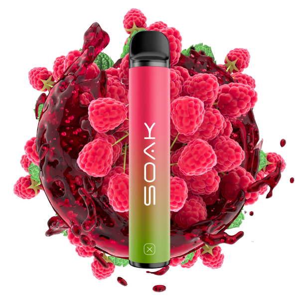 SOAK X Raspberry Soda (Малиновая газировка), 1500 тяг в Краснодаре
