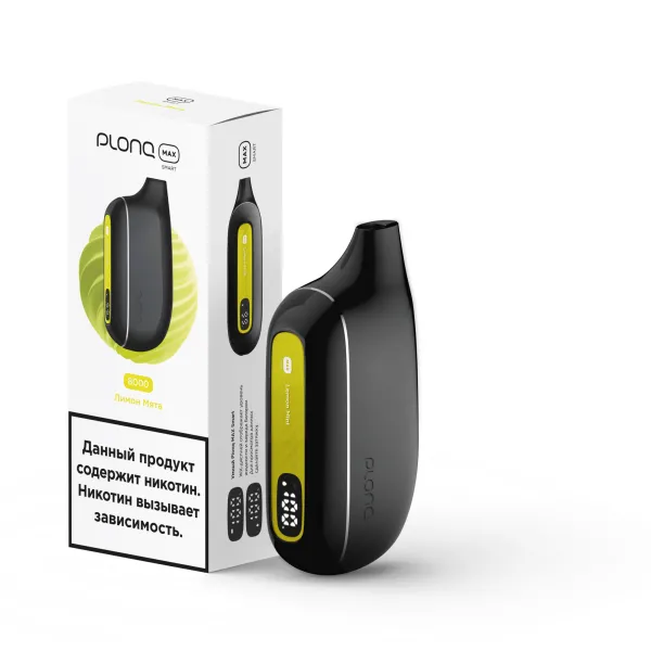 Plonq Max Smart Лимон Мята (8000 Затяжек) 20 Мг в Краснодаре